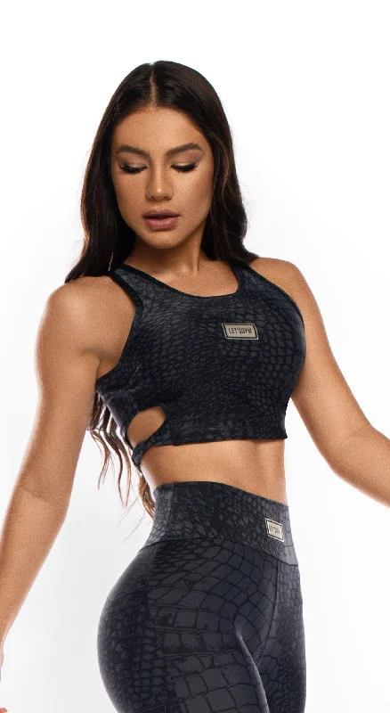 Smash Sports Bra  - Dark Grey