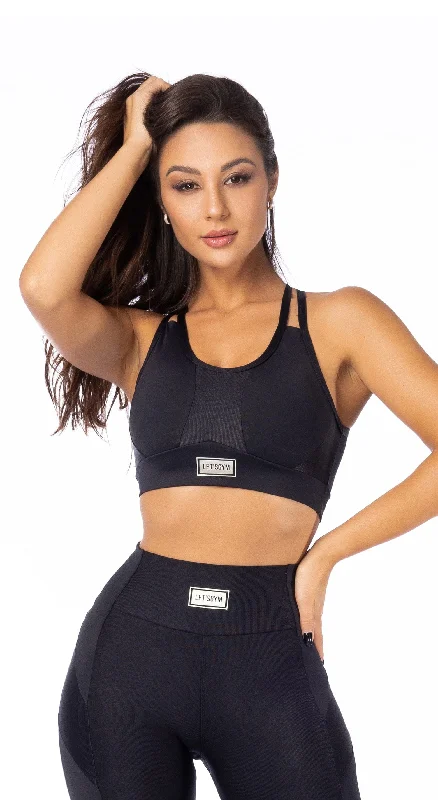 Minimal Sports Bra - Black