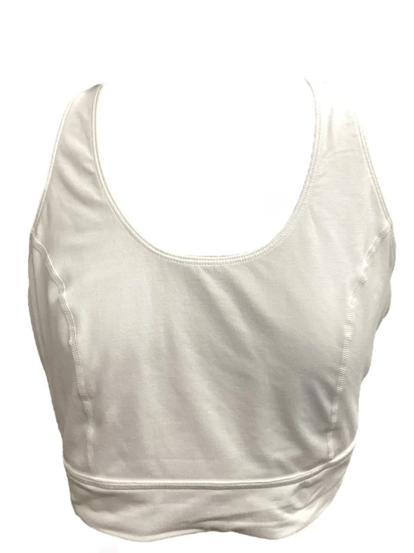 White Athletic Bra Clothes Mentor, Size Xl