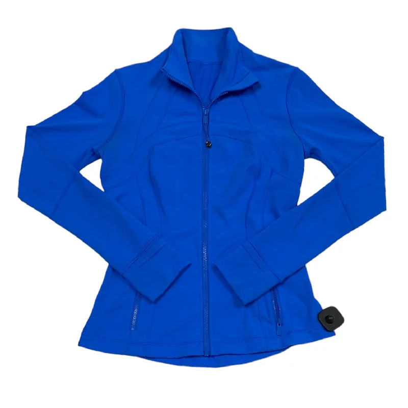 Athletic Jacket By Lululemon In Blue, Size: 6