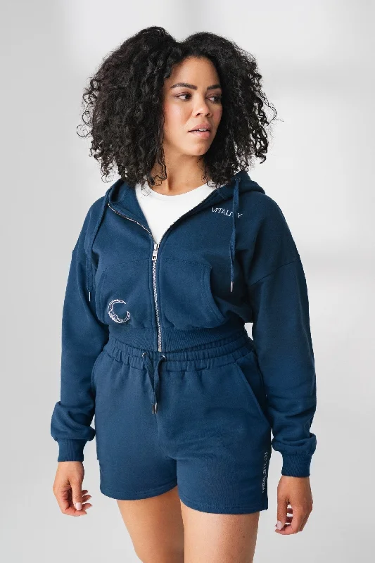 The Mantra Zip - Navy - Moon