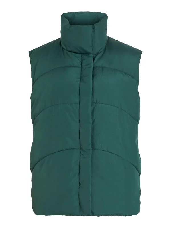 VINILLY S/S SHORT QUILTED WAISTCOAT/TB