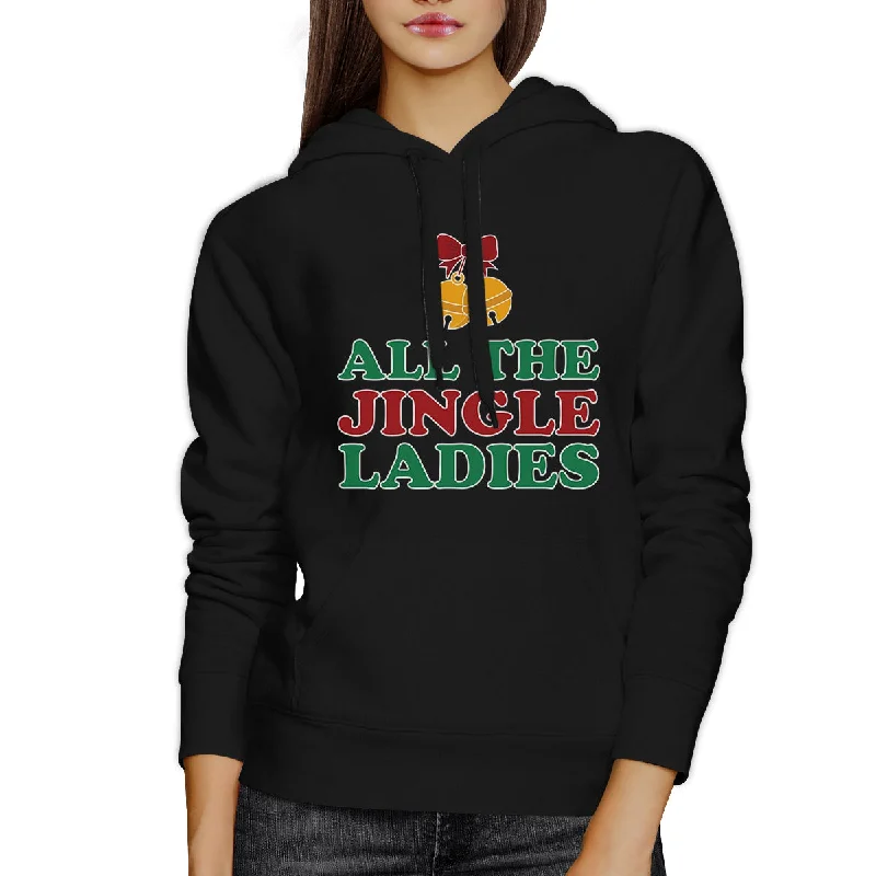 All The Jingle Ladies Black Hoodie