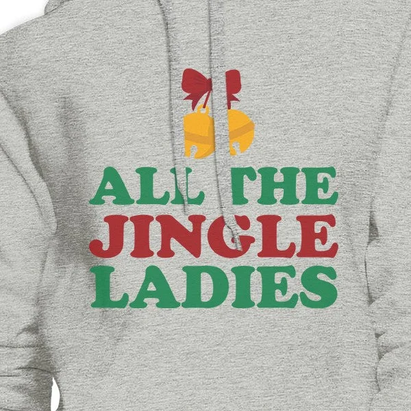 All The Jingle Ladies Grey Hoodie