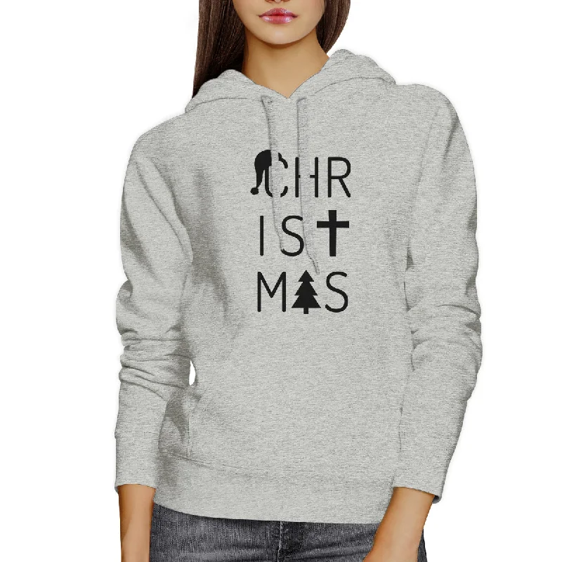 Christmas Letters Grey Hoodie