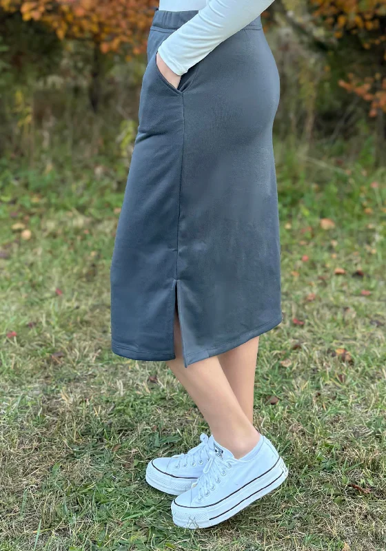 Noah Lounge Skirt in Charcoal