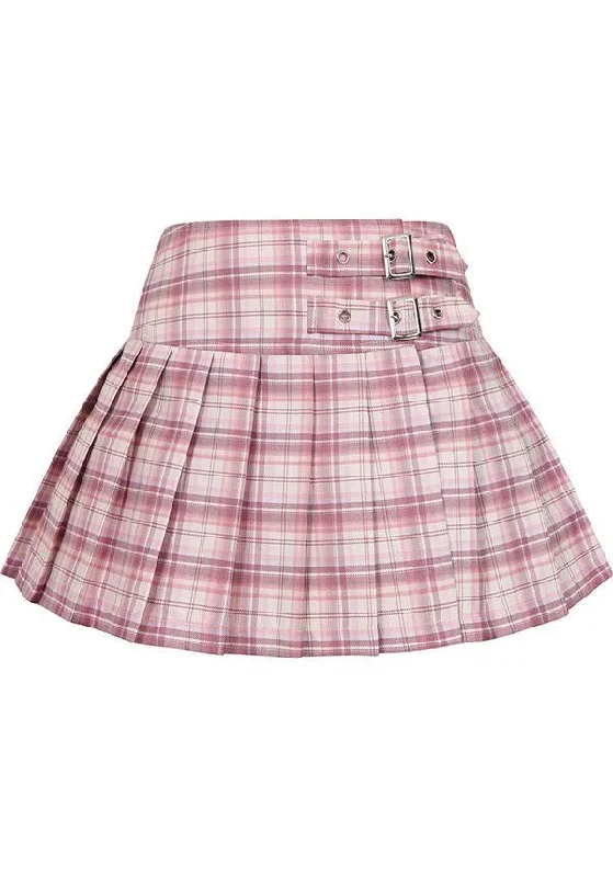 Darkdoll [Pink/White] | MINI SKIRT