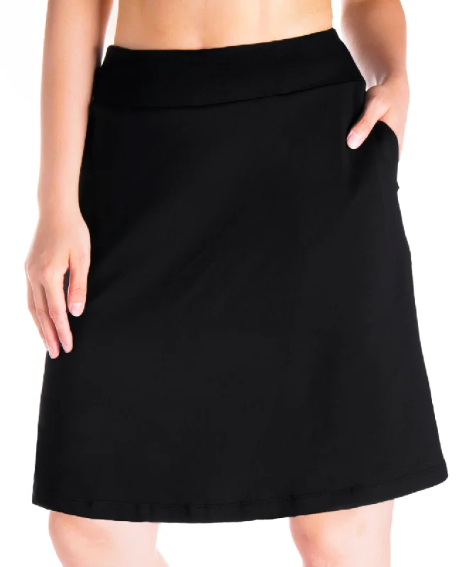 Modest Knee Length Skort, 4 Pockets, 20