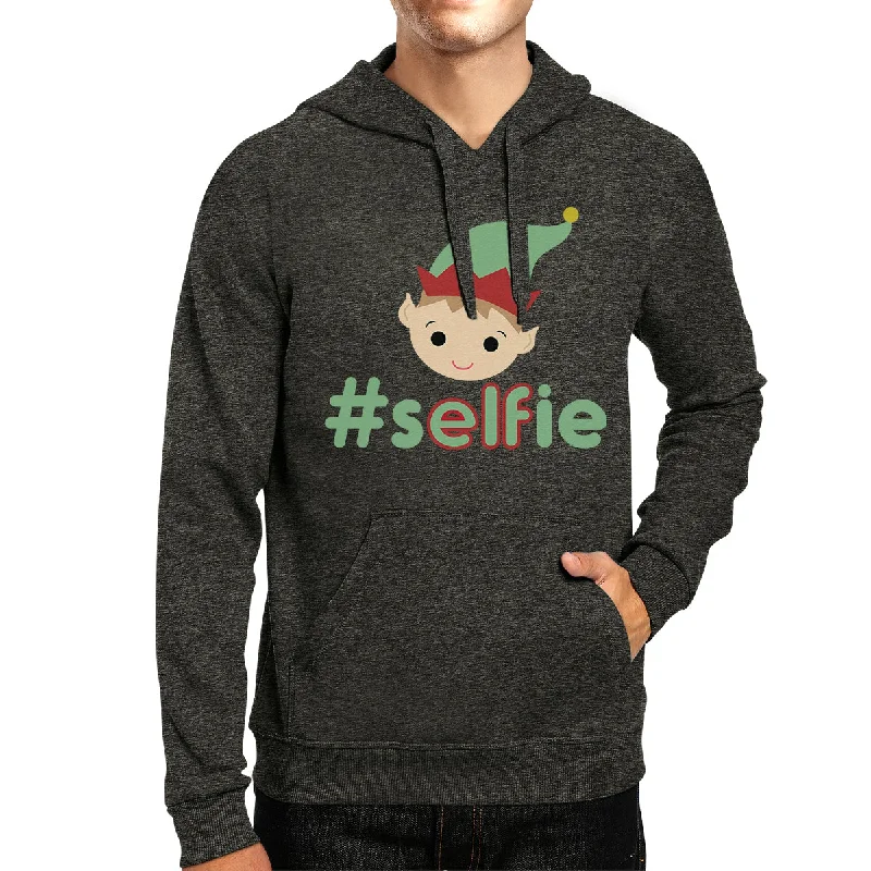 Hashtag Selfie Elf Dark Grey Hoodie