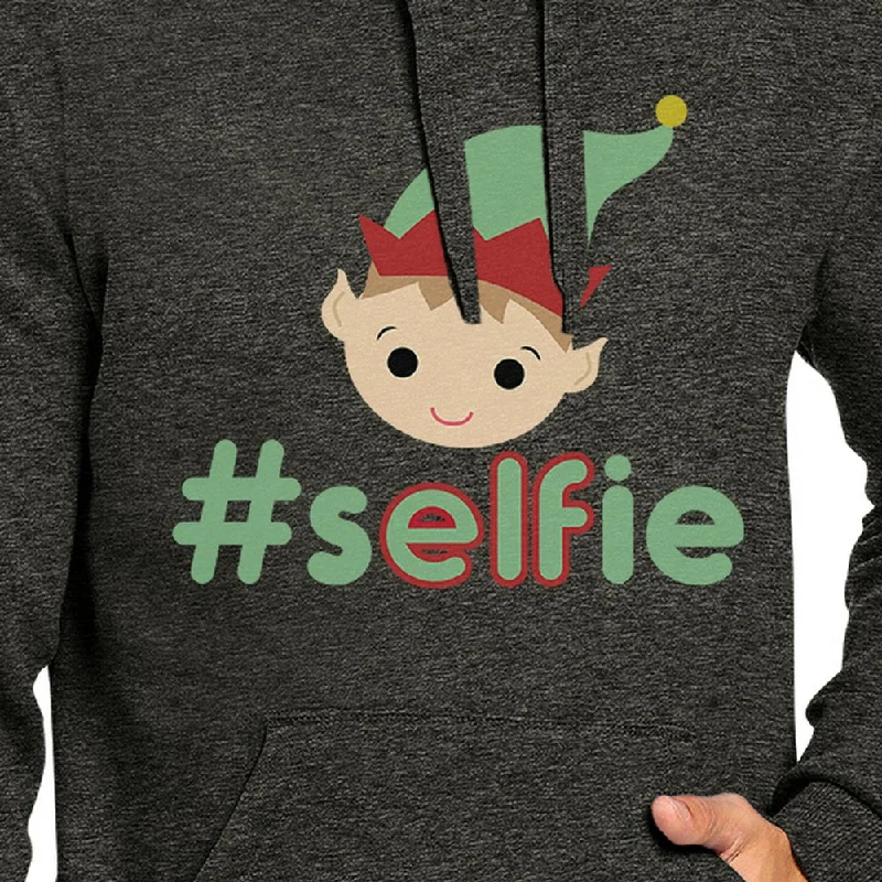 Hashtag Selfie Elf Dark Grey Hoodie