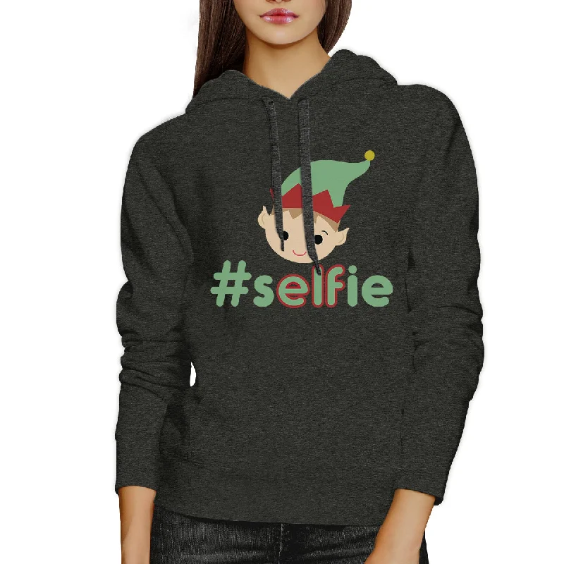 Hashtag Selfie Elf Dark Grey Hoodie