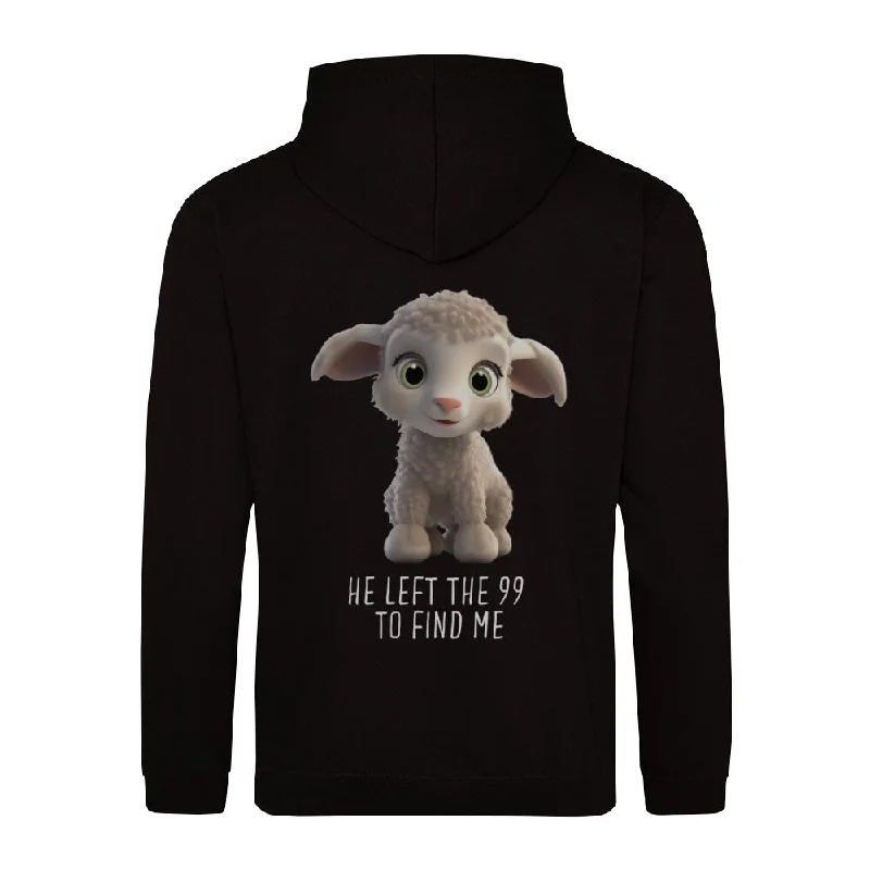 Left the 99 Sheep Hoodie BackPrint