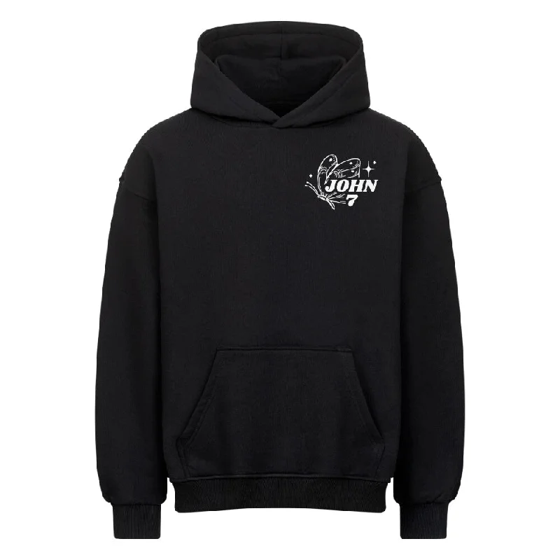 Living Water Eternal Life Oversized Hoodie Front- und BackPrint