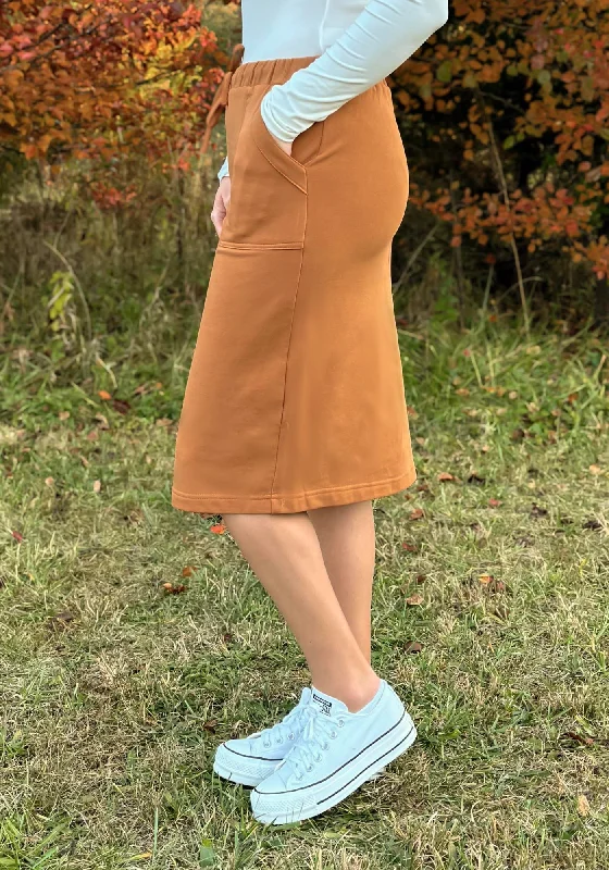 Micah Lounge Skirt in Terracotta