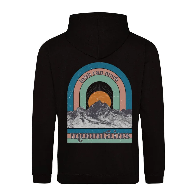 Move Mountains Retro Hoodie BackPrint