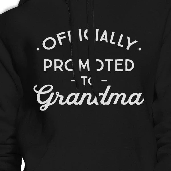 Officially Promoted To Grandma Black Hoodie