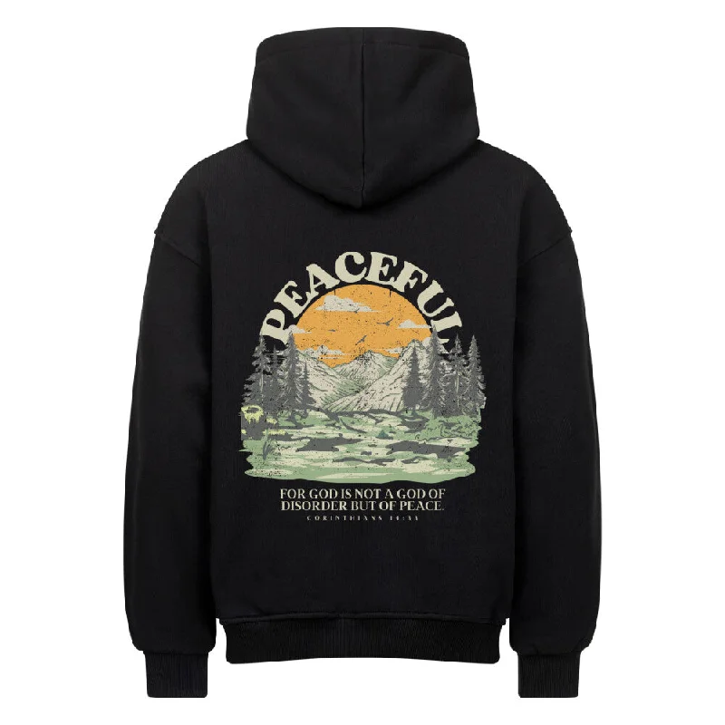 Peaceful Oversized Hoodie BackPrint