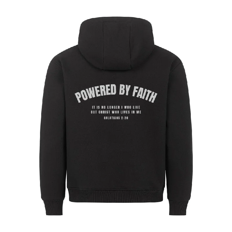 Powered by Faith Gym Hoodie BackPrint