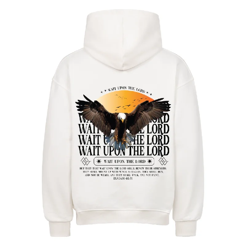 WAIT UPON THE LORD OVERSIZE HOODIE BackPrint