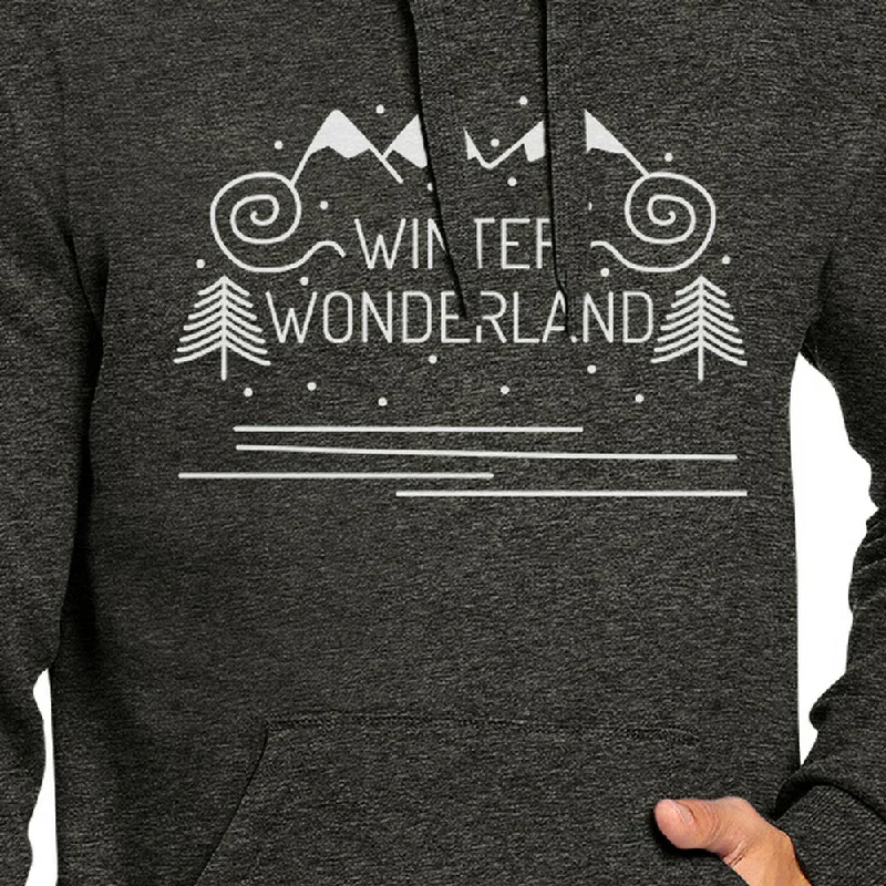 Winter Wonderland Dark Grey Hoodie