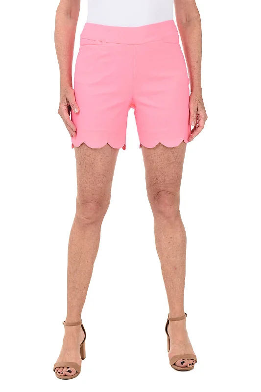 Pull-On Stretch Scallop Short