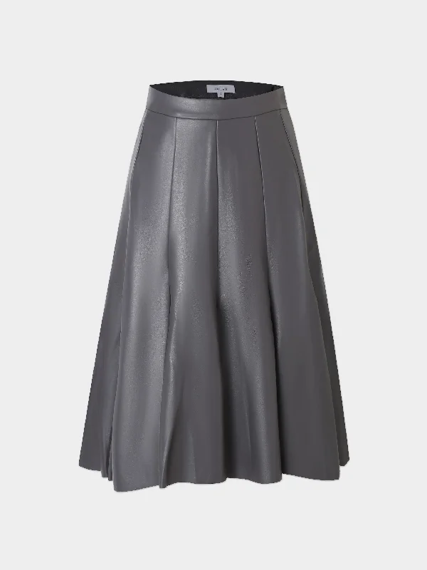 Flare Leather Skirt 27