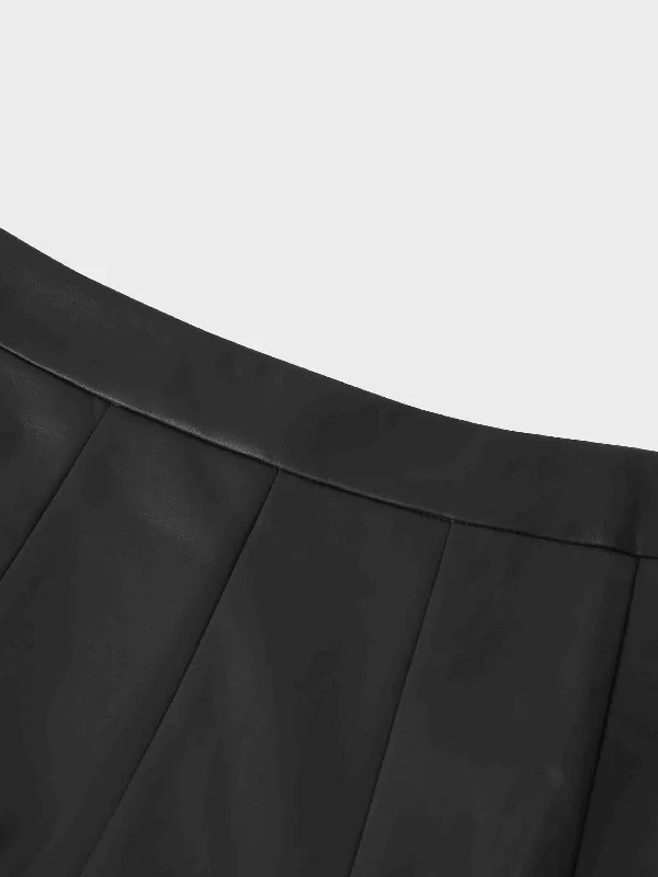 Flare Leather Skirt 27