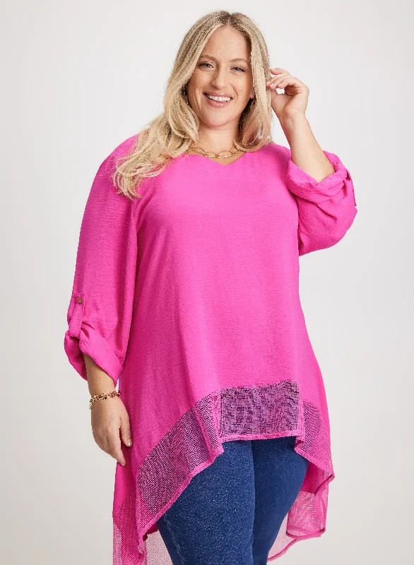 Joseph Ribkoff - 3/4 Sleeve Asymmetric Tunic