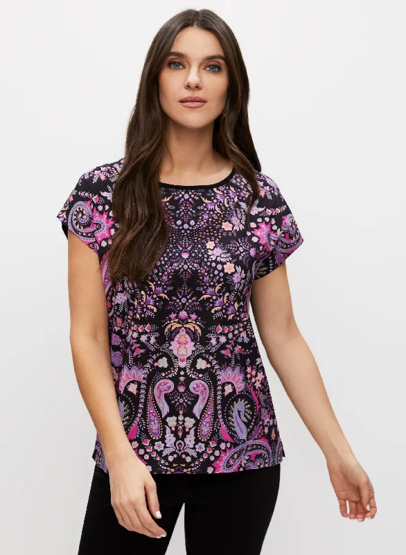 Paisley Print Tee