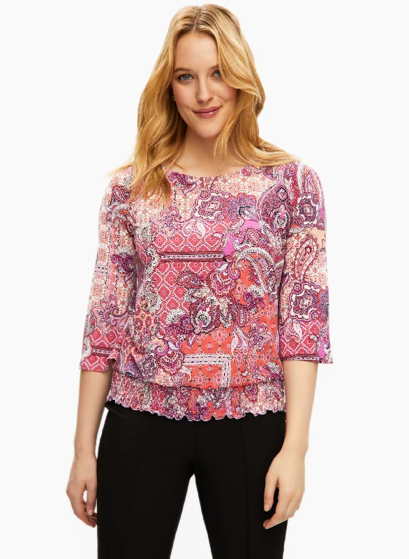 Paisley Print Top