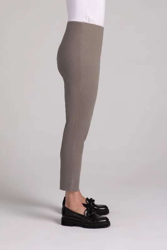 Ponte Narrow Ankle Pant | Taupe