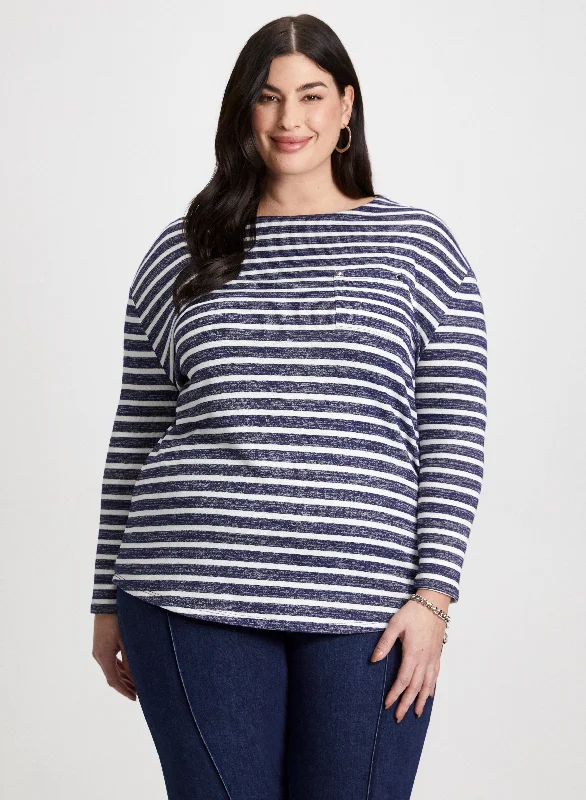 Stripe Print Top